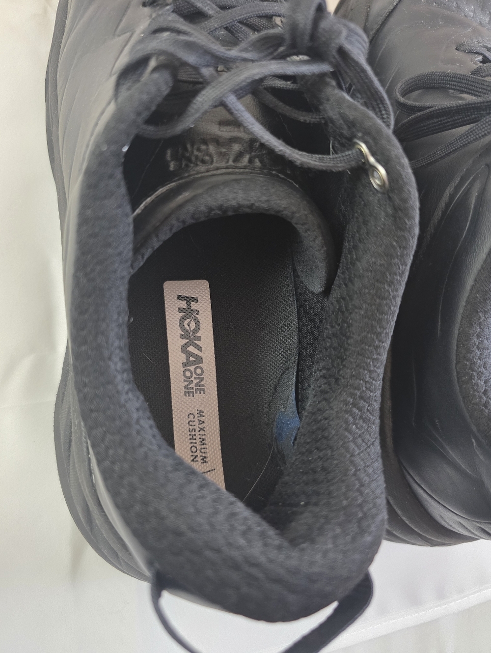Hoka One One Men's Black Low-Top Lace Sneakers - Picture 7 of 12